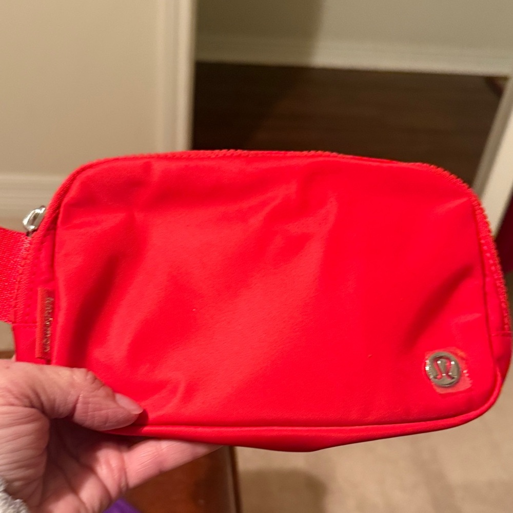 Lululemon Bright Red Belt Bag